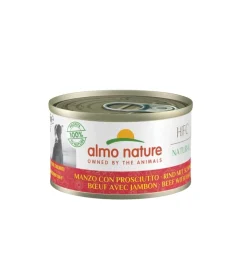Alimento umido per cani almo nature "hfc" con manzo e prosciutto 95 gr