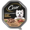 Alimento umido per cani cesar "ricette di campagna" con tenero tacchino, manzo ed erbe 150 gr