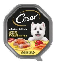 Alimento umido per cani cesar con pollo e carotine 150 gr