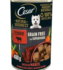 Alimento umido per cani cesar con manzo e carote 400 gr
