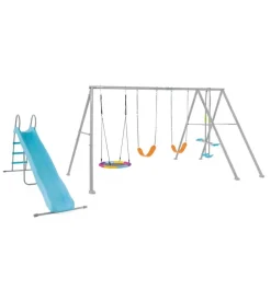 Altalena intex grigio con set di gioco a 5 funzioni 442x235x200 cm - cod. 44152