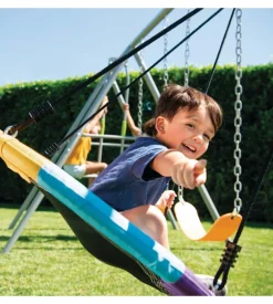 Altalena intex grigio con set di gioco a 5 funzioni 442x235x200 cm - cod. 44152