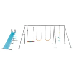 Altalena intex grigio con set di gioco a 5 funzioni 442x235x200 cm - cod. 44152