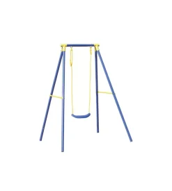 Altalena per bambini essenza "1 misura" in acciaio e plastica colore blu 145x142x182 cm