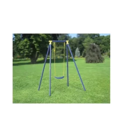 Altalena per bambini essenza "1 misura" in acciaio e plastica colore blu 145x142x182 cm