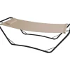 Amaca da esterno essenza "java" in acciaio e pvc colore beige 210x80x65 cm