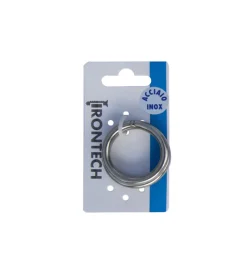Anello tondo saldato ø 6 x 35 mm. in acciaio inox a4 - aisi 316 - 2 pz.