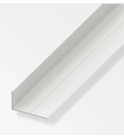Angolare lati disuguali 15.5x27,5 pvc bianco - 1 metro.