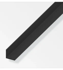 Angolare pvc nero 25x25x1 - 1 metro.