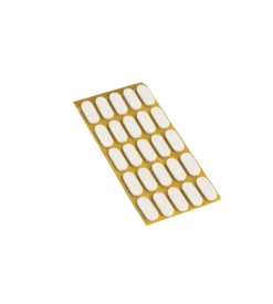 Antiscivolo antiurto adesivo 9x20 mm. spessore 2,5 mm. bianco 25 pz.