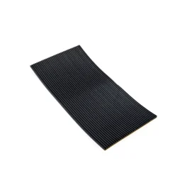 Antiscivolo antivibrazione in gomma 100x200 mm. spessore 2,5 mm. nero