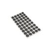 Antiscivolo "mussit" tondi in epdm adesiva nera ø 9 mm. - spessore 2,5 mm. - 45 pz.