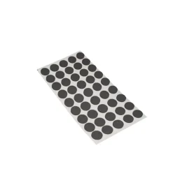 Antiscivolo "mussit" tondi in epdm adesiva nera ΓΈ 9 mm. - spessore 2,5 mm. - 45 pz.