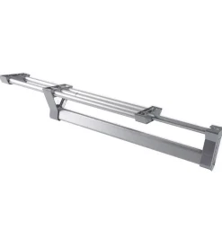 Appendiabiti estraibile per armadio in alluminio opaco