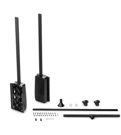 Appendiabiti per armadio acciaio nero, 45-60 cm