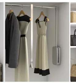 Appendiabiti saliscendi acciaio cromato, 455 - 600 mm