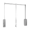 Appendiabiti saliscendi acciaio cromato, 830-1150 mm