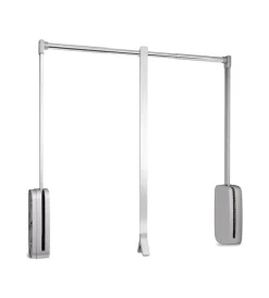 Appendiabiti saliscendi acciaio cromato, 830-1150 mm