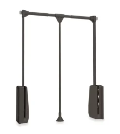 Appendiabiti saliscendi regolabile 60-83 cm moka, emuca