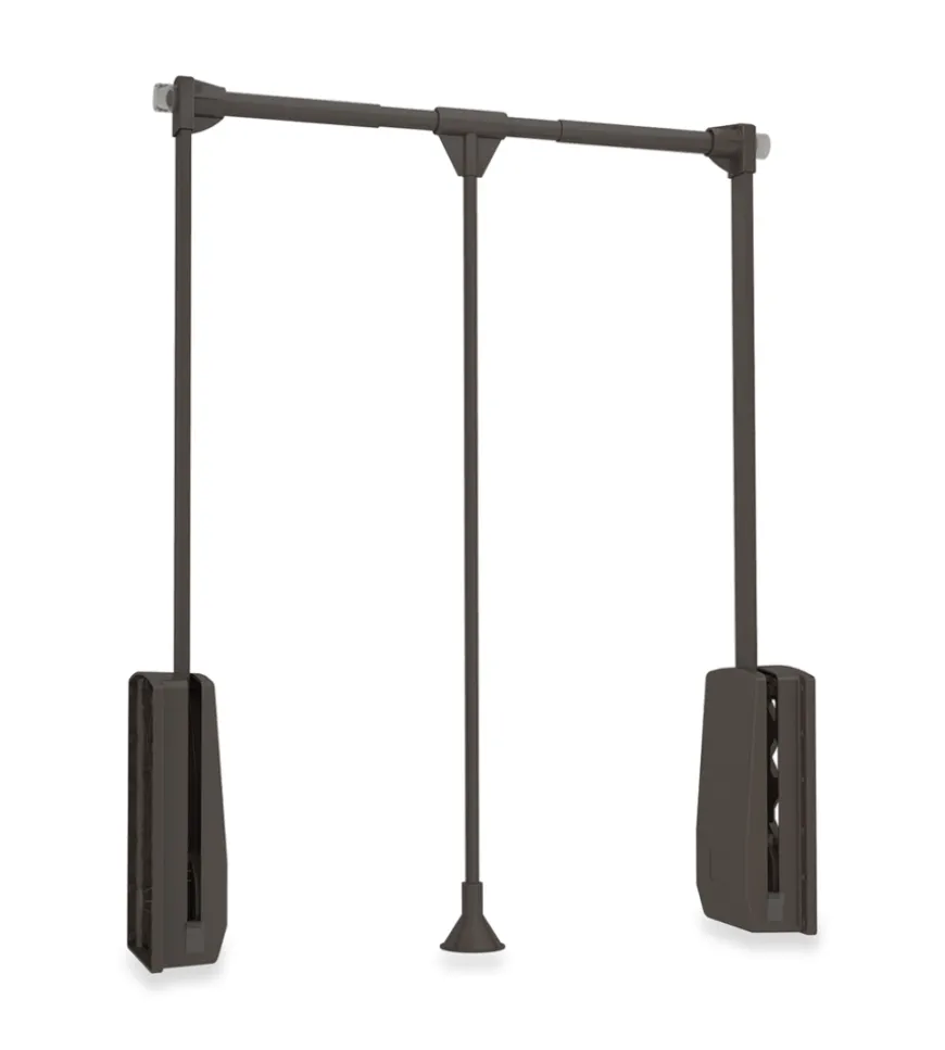 Appendiabiti saliscendi regolabile 60-83 cm moka, emuca