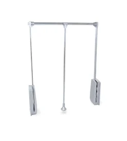 Appendiabiti saliscendi regolabile emuca cromo, 83-115 cm