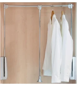 Appendiabiti saliscendi regolabile emuca cromo, 83-115 cm