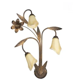 Applique 3 luce onli "alga" bronzo e14