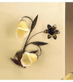 Applique 2 luce onli "alga" bronzo e14