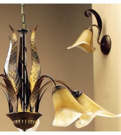 Applique 1 luce onli "alga" bronzo e14