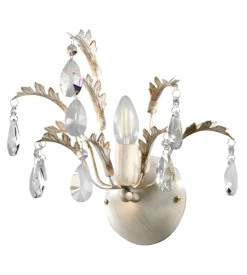 Applique 1 luce onli "cesta" avorio e14