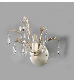 Applique 1 luce onli "cesta" avorio e14