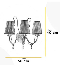 Applique 3 luci onli 