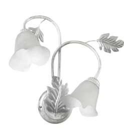 Applique 2 luci onli "marilena" argento e14