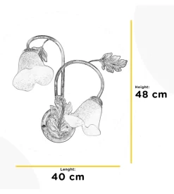 Applique 2 luci onli 