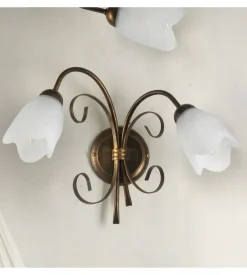 Applique 2 luci onli "odino" bronzo e14