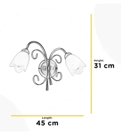 Applique 2 luci onli 