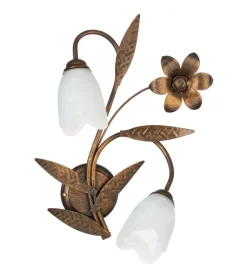 Applique 2 luci onli "sonia" bronzo e14