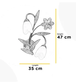 Applique 2 luci onli 