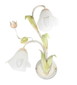 Applique 2 luci onli "wilma" bianco e14