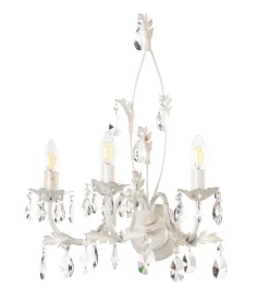 Applique 3 luci "teresa" avorio-oro, e14