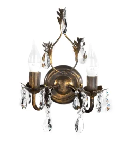 Applique 2 luci "teresa" bronzo, e14