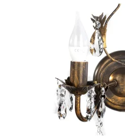 Applique 2 luci "teresa" bronzo, e14