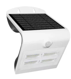 Applique arcadia 3.2 bianco - applique con pannello solare - 3.2 w 400 l