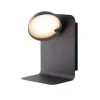 Applique "boing" led nero con usb, 300lm