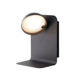 Applique "boing" led nero con usb, 300lm