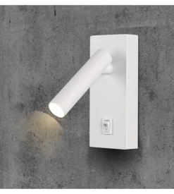 Applique da hotel  bianca per lettura 2w, 3000k