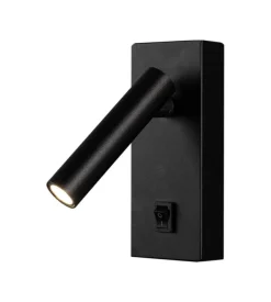 Applique da hotel nera per lettura 2w, 4000k