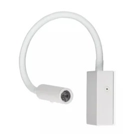 Applique da hotel regolabile bianca 3w, 3000k