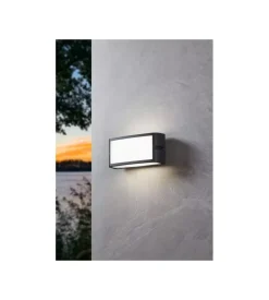 Applique led da esterno eglo "camarda" antracite 4000k