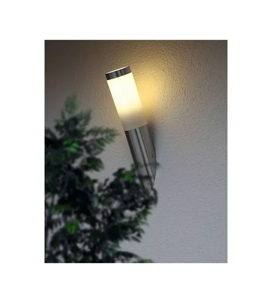 Applique led da esterno eglo "helsinki" grigio 12w